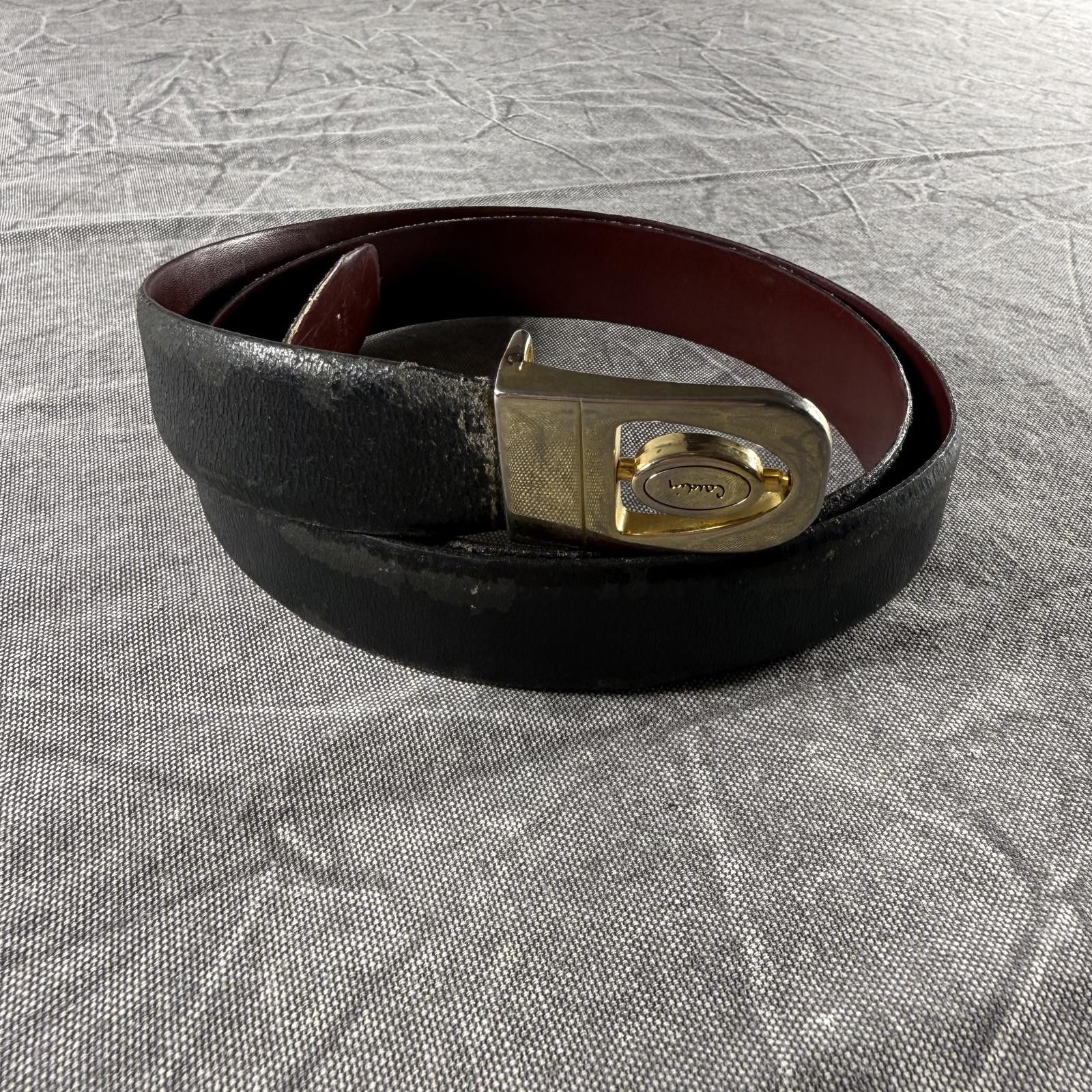 Pierre Cardin Pierre Cardin Belt Reversible Buckle Goldtone Size ONE SIZE - 1 Thumbnail