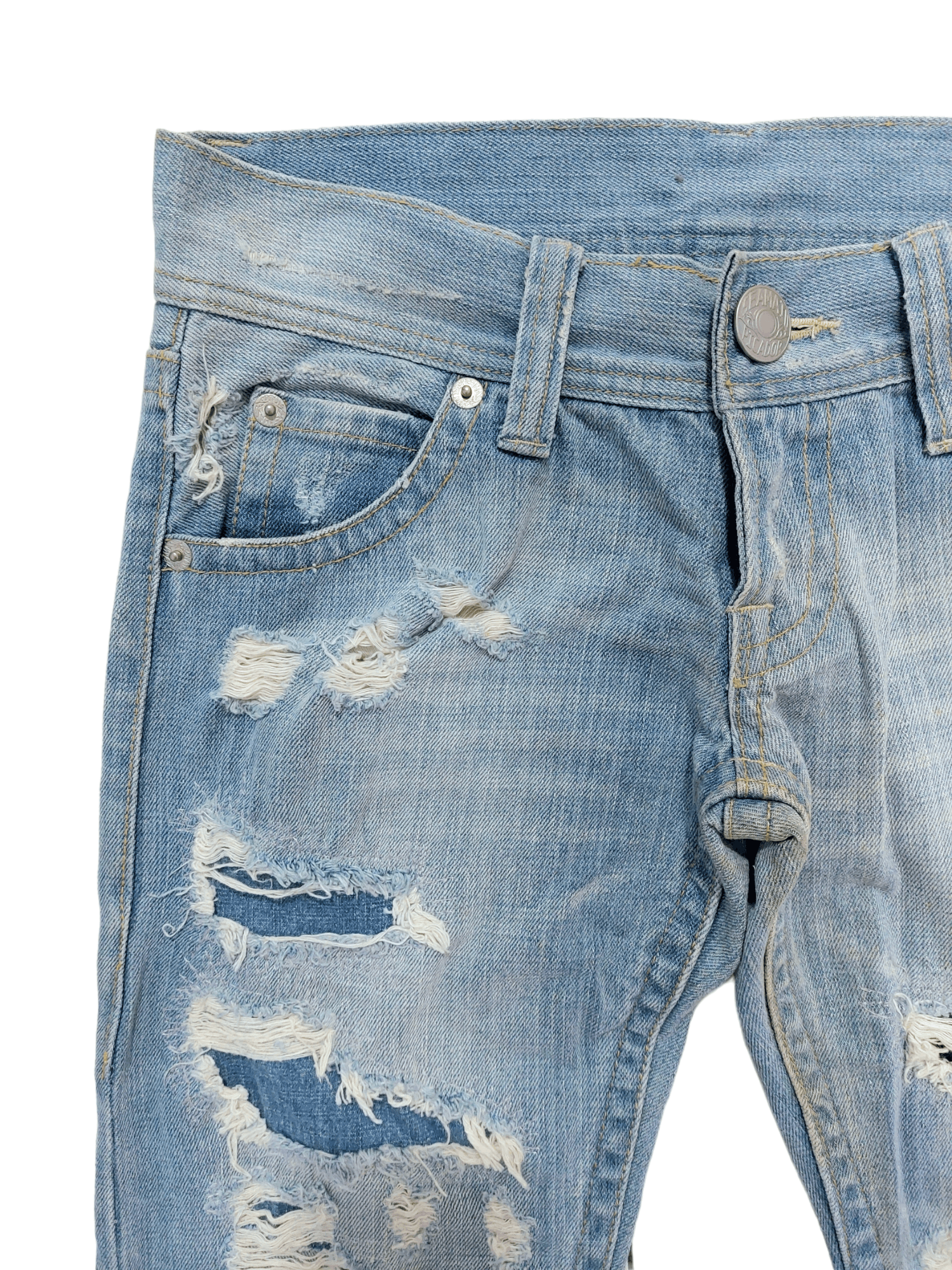 Vintage Sick Flare Low Rise Thrash Kurt Cobain Style Size 30" / US 8 / IT 44 - 7 Thumbnail