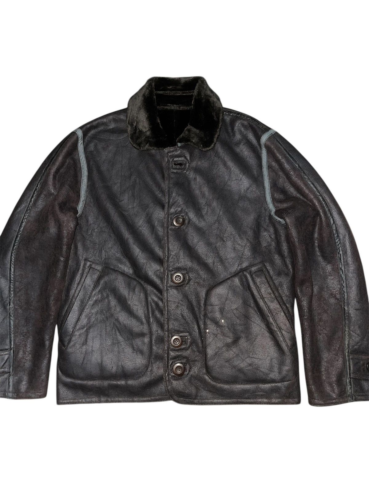 Comme Ca Ism COMME ÇA ISM Archival Faux Shearling Leather Jacket Size US M / EU 48-50 / 2 - 1 Thumbnail