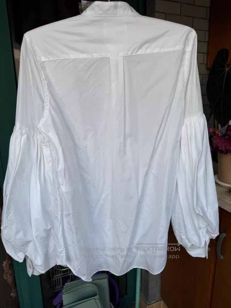 Comme des Garcons Comme des Garcons Puff Sleeve White Blouse Size S / US 4 / IT 40 - 2 Thumbnail