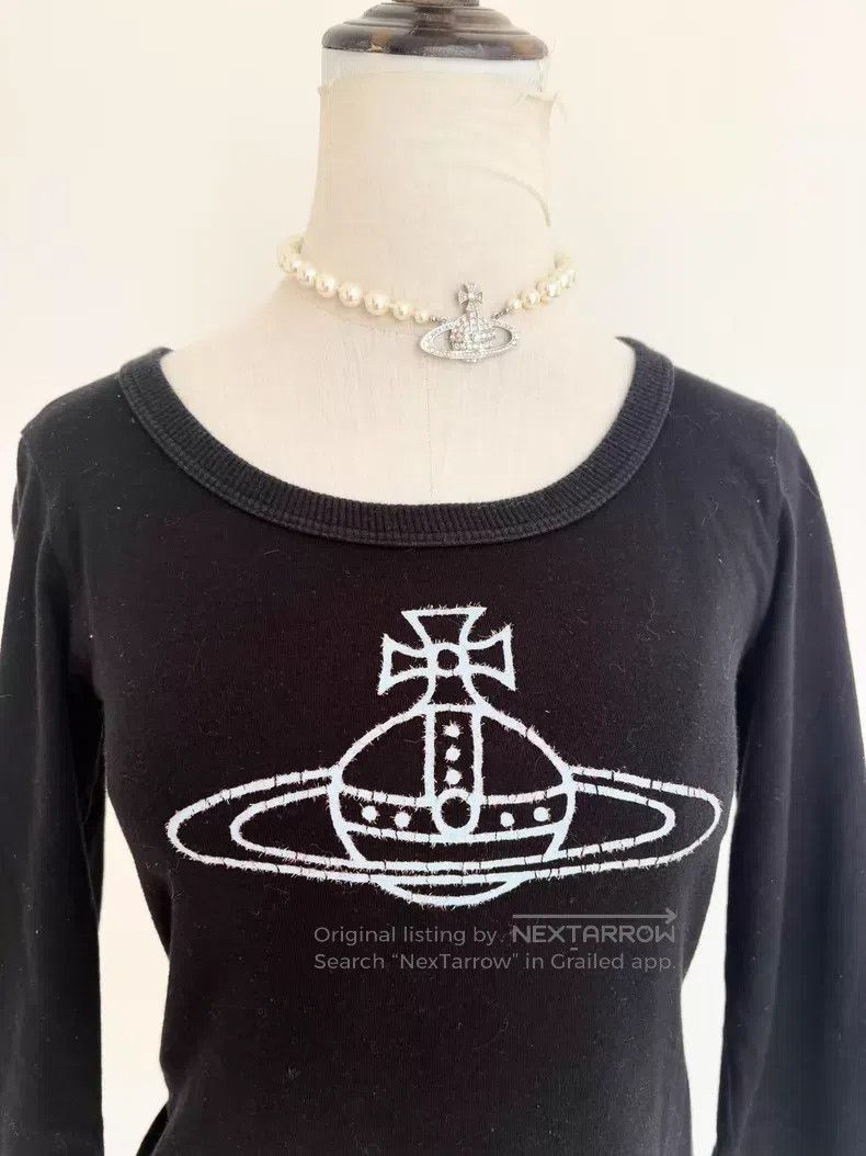 Vivienne Westwood Vivienne Westwood Black Saturn Seven-Eighths Sleeve Underw Size L / US 10 / IT 46 - 2 Thumbnail