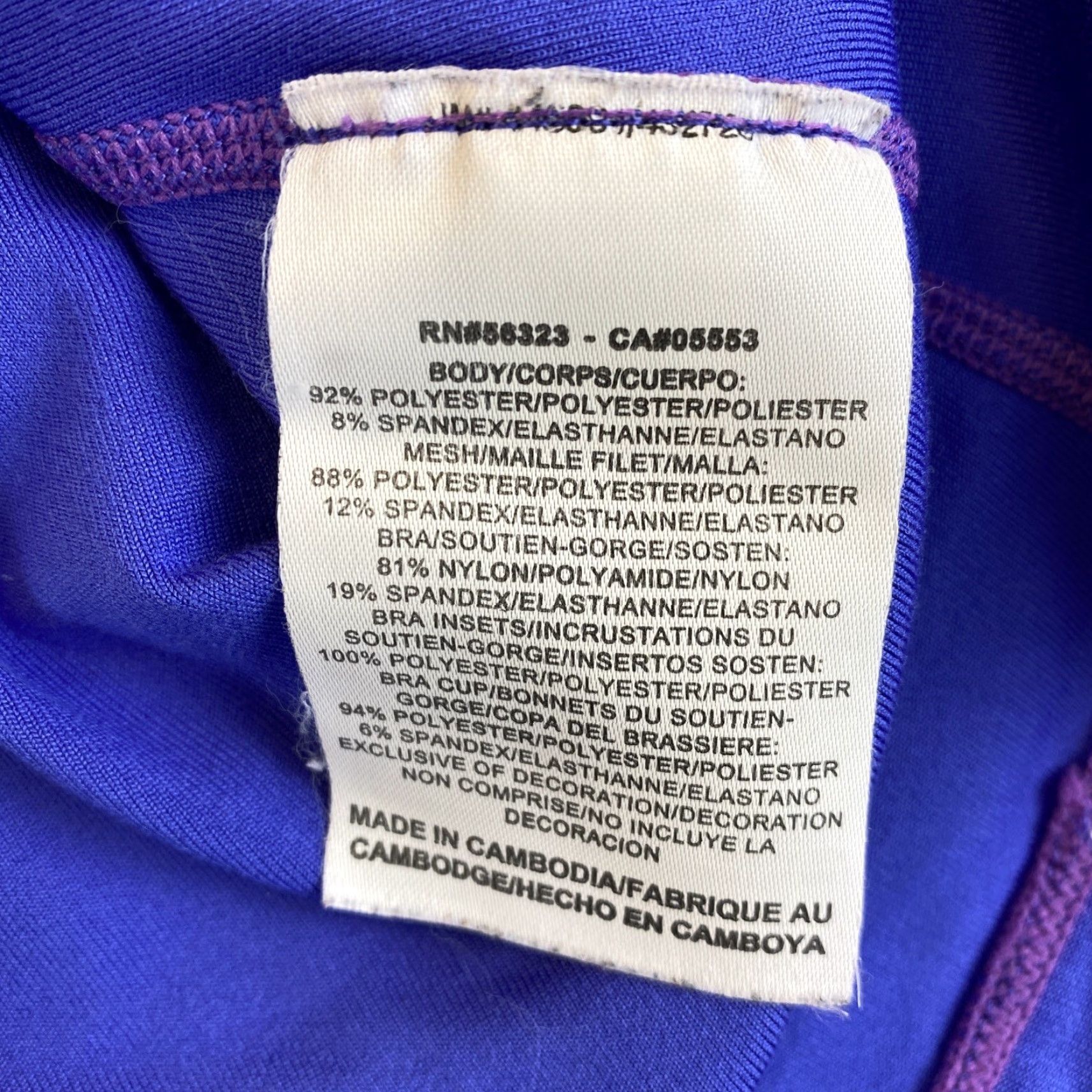 Nike NIKE DRI-FIT Women's Medium Purple Racerback Tank Top Activewear Gym Fitness Size M / US 6-8 / IT 42-44 - 6 Thumbnail