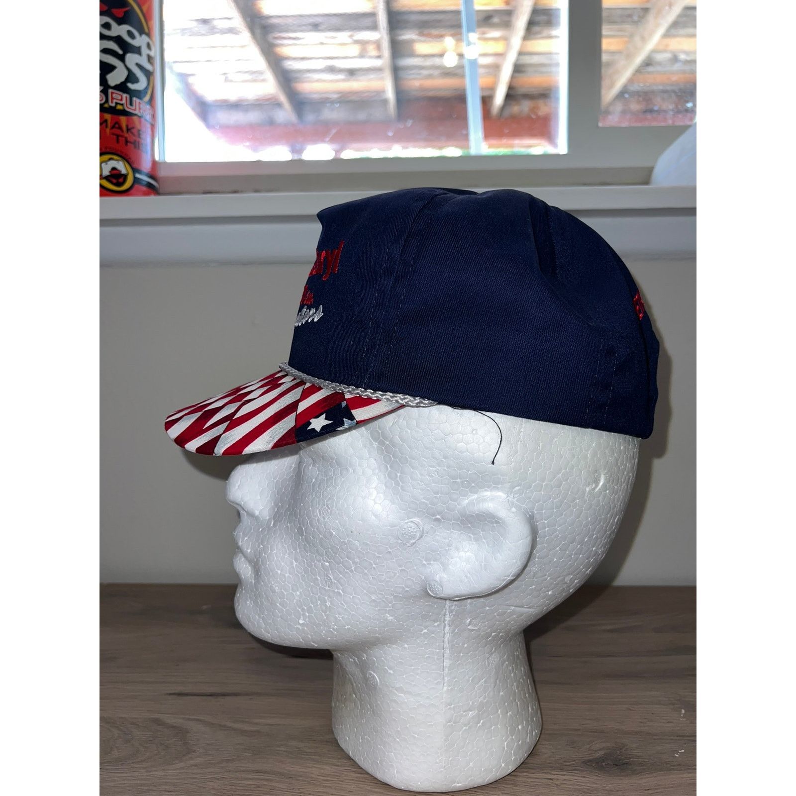 Vintage Vintage Ken Caryl Glass The Innovators America Flag Hat VTG Size ONE SIZE - 4 Thumbnail