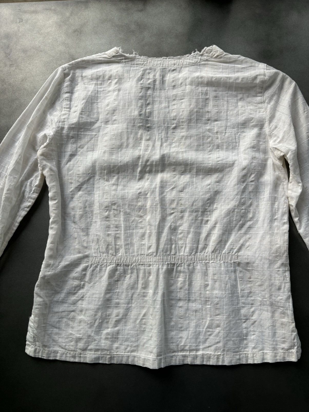 Prada 2000s Prada Sport Shirt Vintage Linen Cotton Sheer Zipper 40 Size S / US 4 / IT 40 - 15 Thumbnail