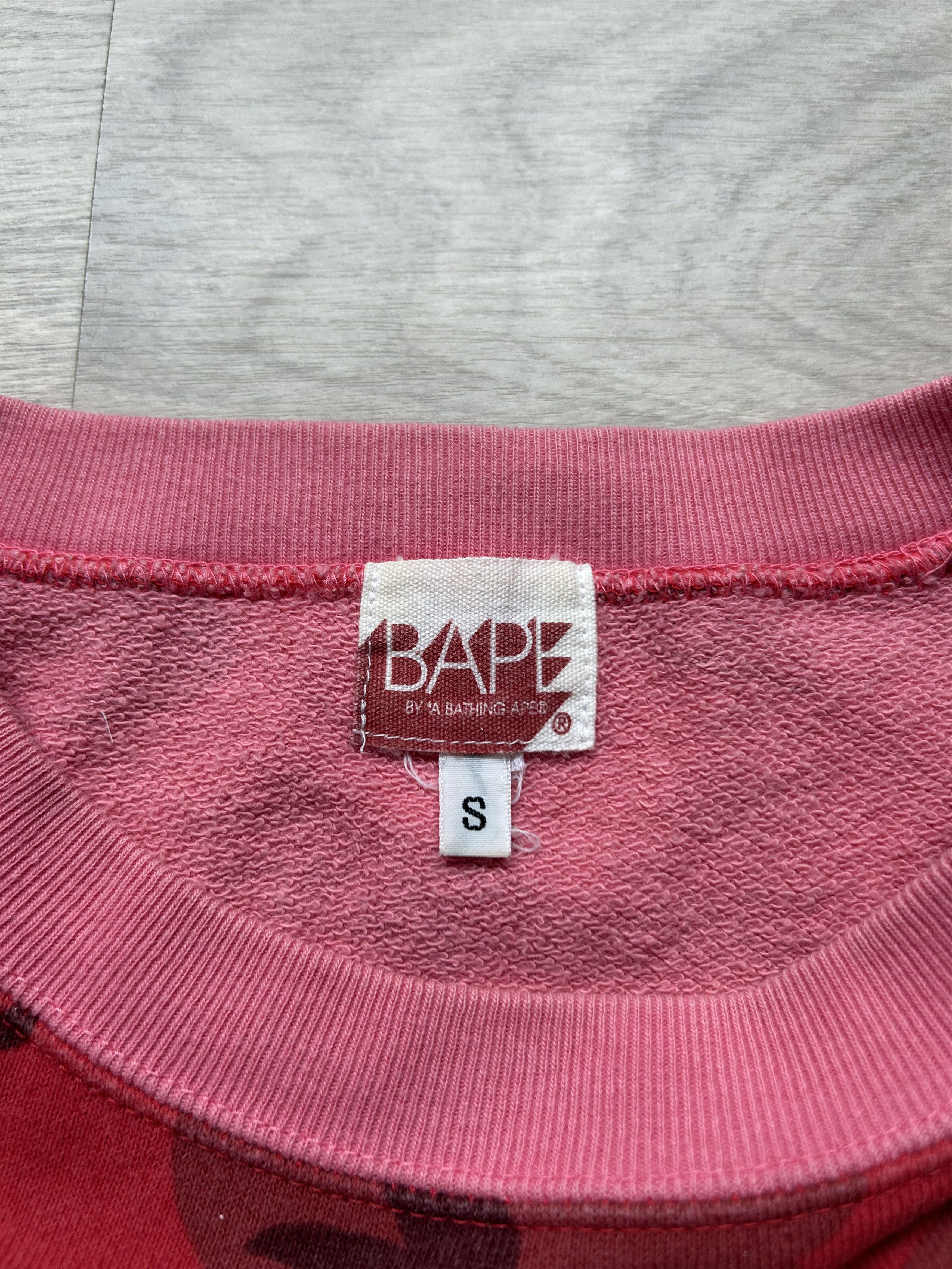 Bape Bape Crazy Red Camo College Tee [Size S Fit Like M]] Size US S / EU 44-46 / 1 - 4 Thumbnail