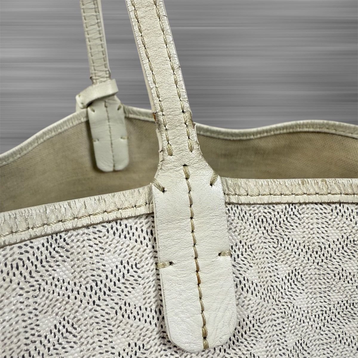 Goyard Goyard St. Louis PM Tote Bag Coated Canvas Leather White Size ONE SIZE - 7 Thumbnail