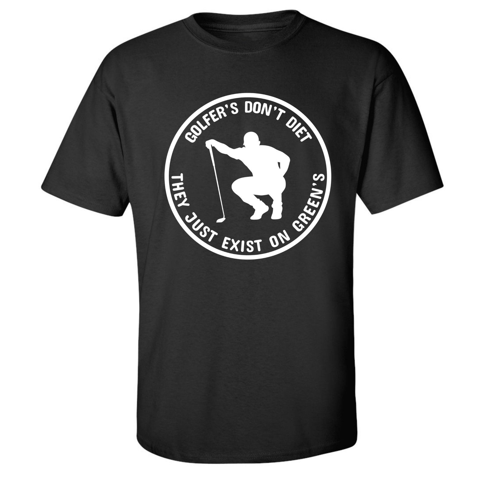 Gildan Golfers Don't Diet Greens Funny Man Golfer Kneeling T-Shirt Size US L / EU 52-54 / 3 - 1 Thumbnail