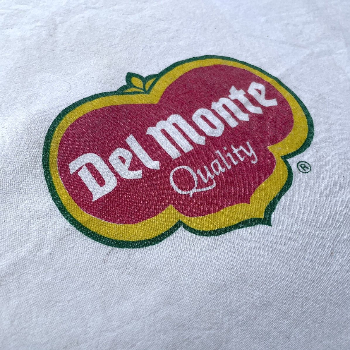 Vintage Del Monte Food USA Logo Promo Canvas Tote Bag Size ONE SIZE - 4 Thumbnail
