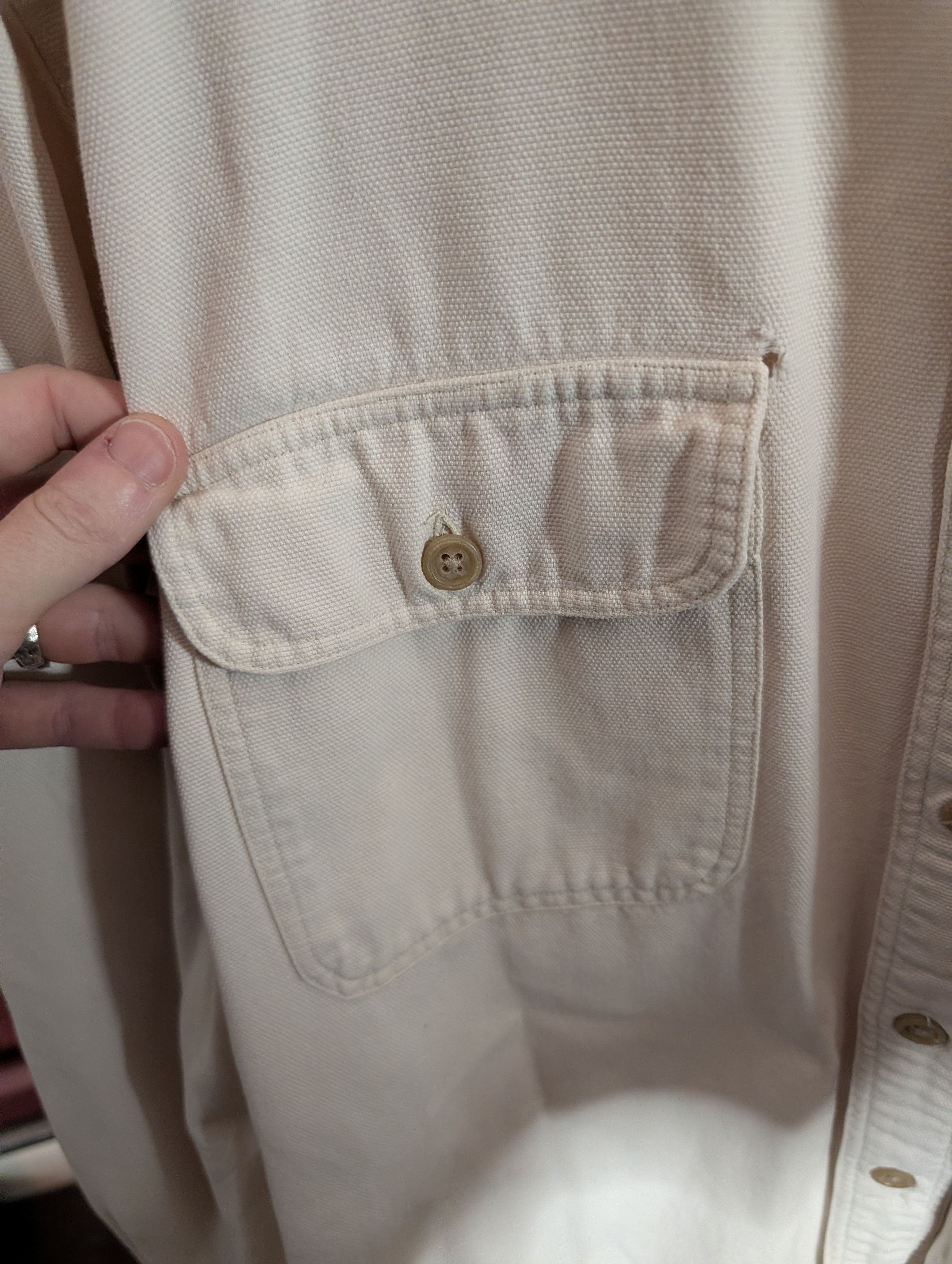 J. Peterman Vintage MiUSA canvas cotton dual pocket work shirt Size US M / EU 48-50 / 2 - 4 Thumbnail