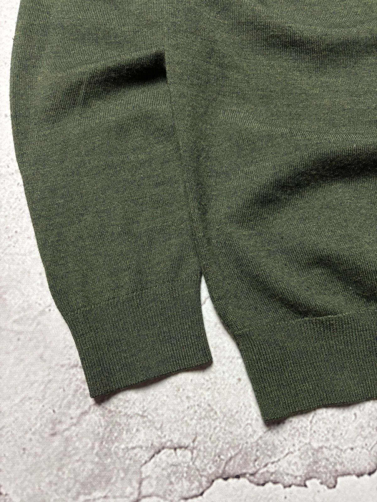 Boggi Boggi Milano 1/4 Zip Sweater Men’s large green wool Size US L / EU 52-54 / 3 - 5 Thumbnail