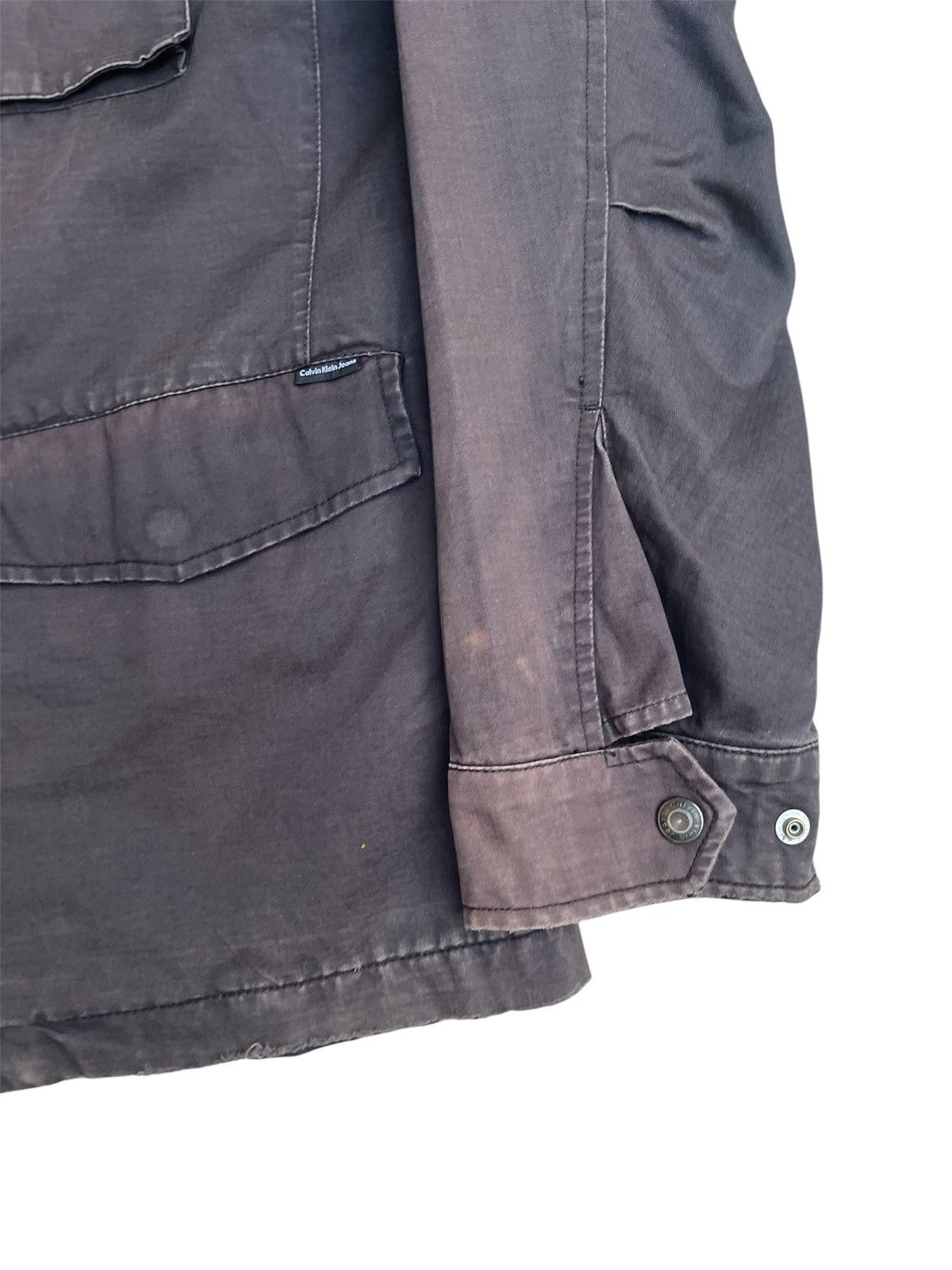 Calvin Klein × Vintage Vintage Calvin Klein Faded Military Utility Jacket Size US M / EU 48-50 / 2 - 5 Thumbnail