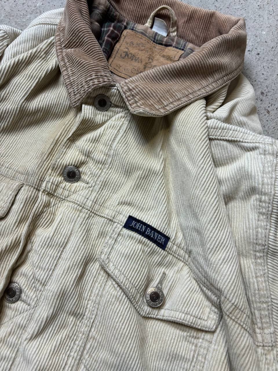 Japanese Brand Vintage Y2K John Baner Velvet Fadede Active Style Jackets Size US L / EU 52-54 / 3 - 5 Thumbnail