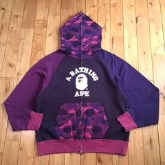 Purple on sale hoodie bape