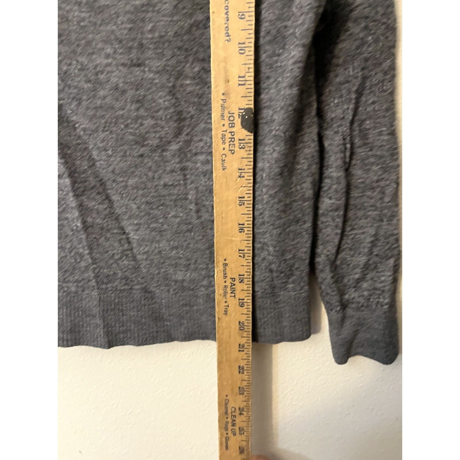 Armani Exchange Armani Exchange Sweater Women’s Small Gray Merino Wool Shawl Collar Pullover Kni Size S / US 4 / IT 40 - 4 Thumbnail
