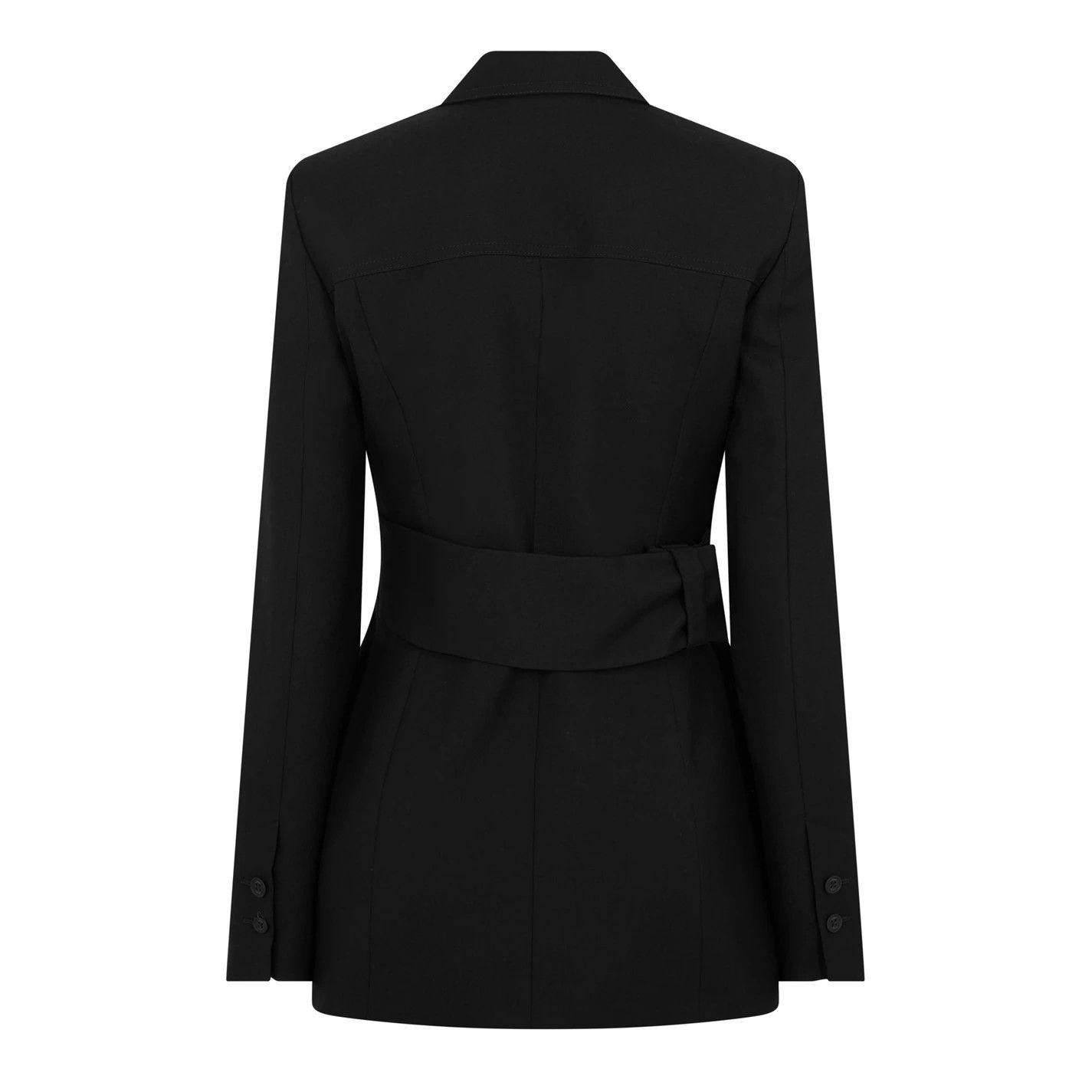 Off-White o1g2r1mq0125 Belted Jacket in Black Size XS / US 0-2 / IT 36-38 - 2 Thumbnail