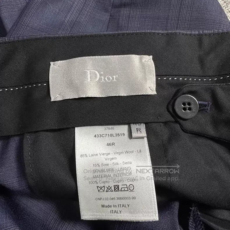 Dior Dior Midnight purple blue plaid suit suit Size 46R - 9 Thumbnail
