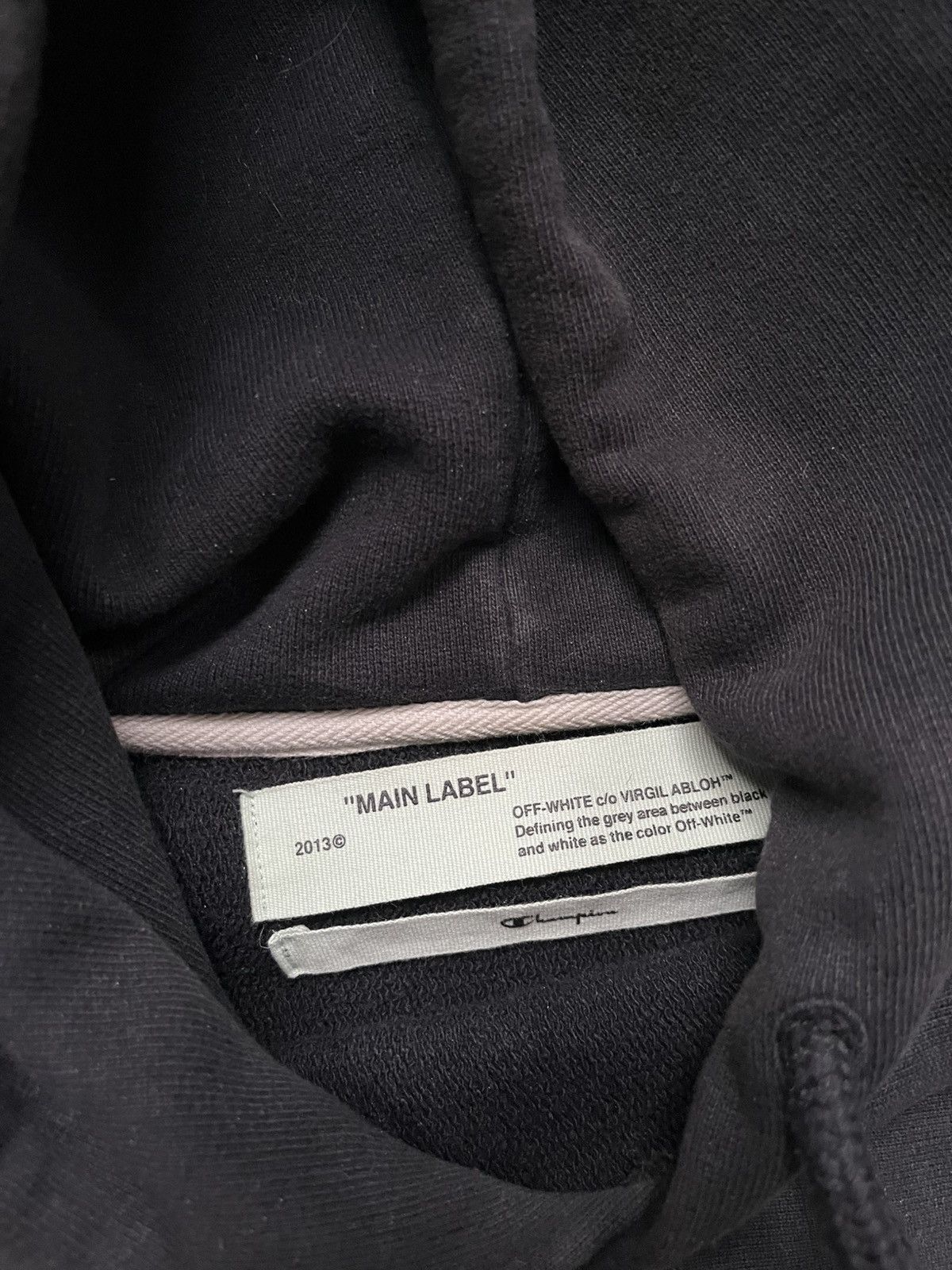 Champion × Off-White champion off white hoodie medium Size US M / EU 48-50 / 2 - 11 Thumbnail
