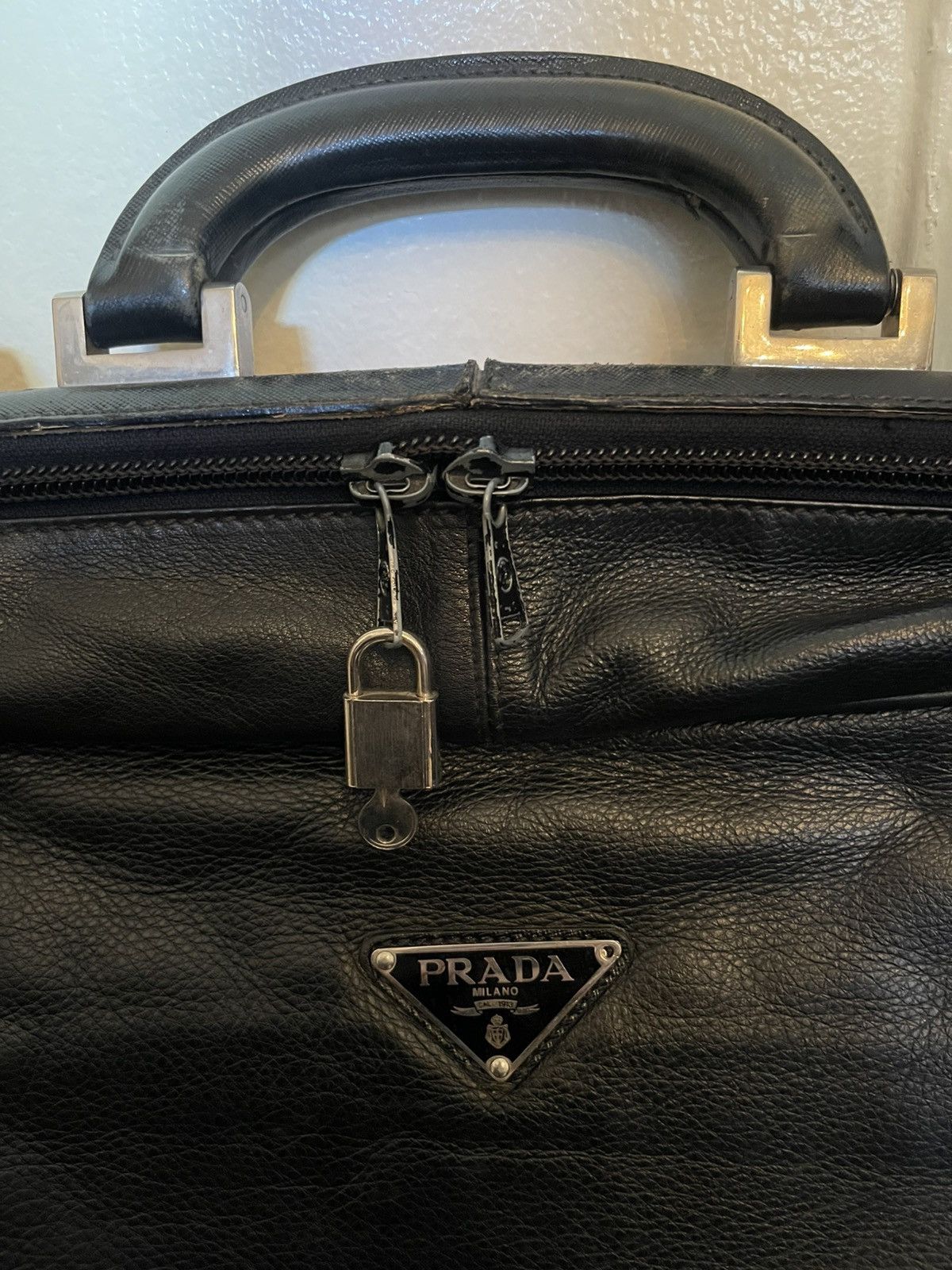 Prada Vintage Prada Suitcase Luggage Size ONE SIZE - 2 Thumbnail