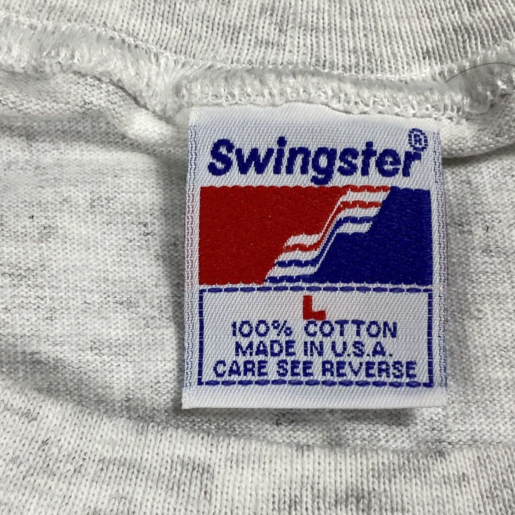 Vintage VINTAGE Swingster TEXACO T-Shirt Adult Large Gray 90s Racing Logo Mens Size US L / EU 52-54 / 3 - 4 Thumbnail