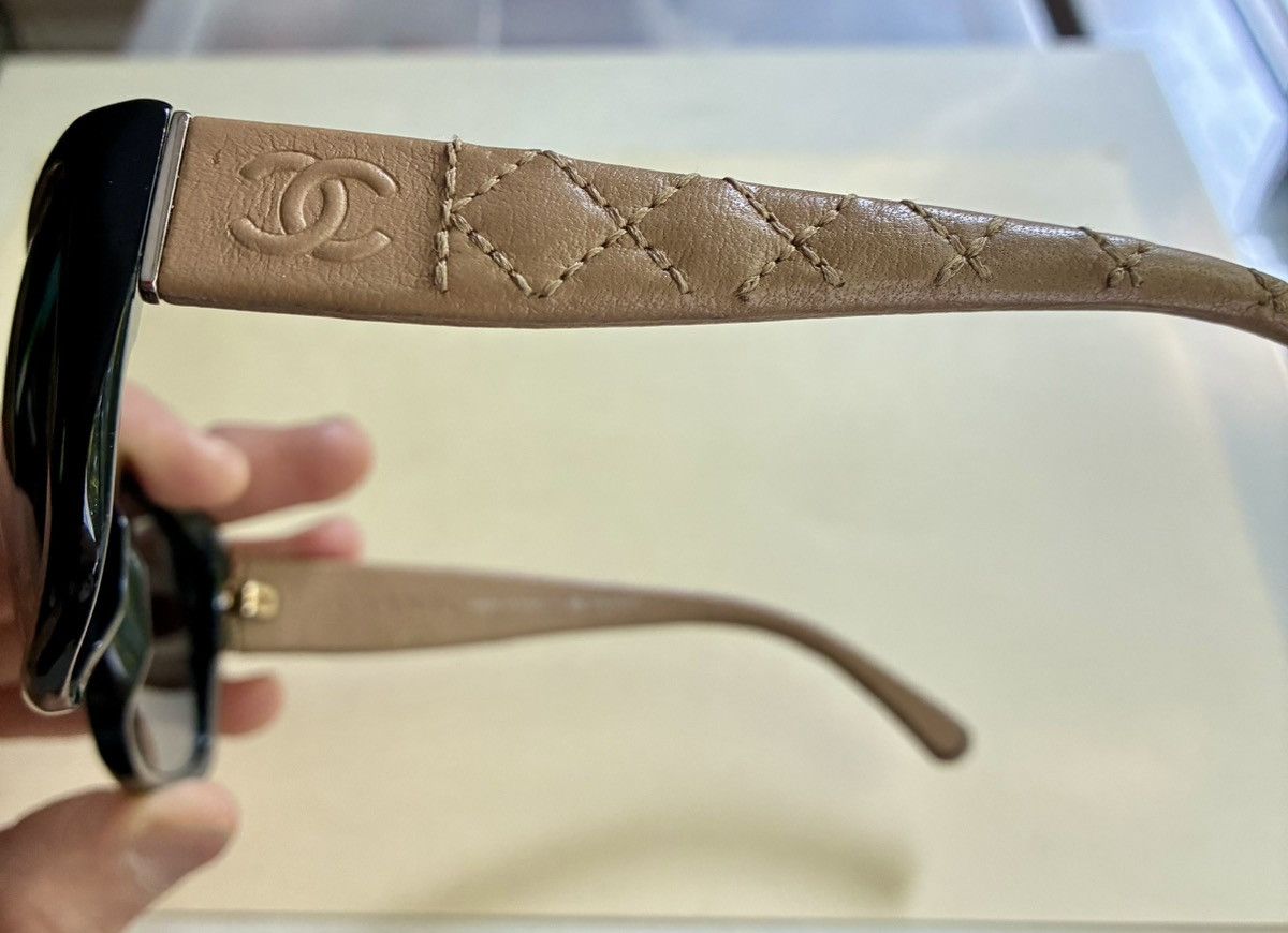 Chanel CHANEL 5201Q Oversize Quilted Leather Sunglasses Size ONE SIZE - 17 Thumbnail