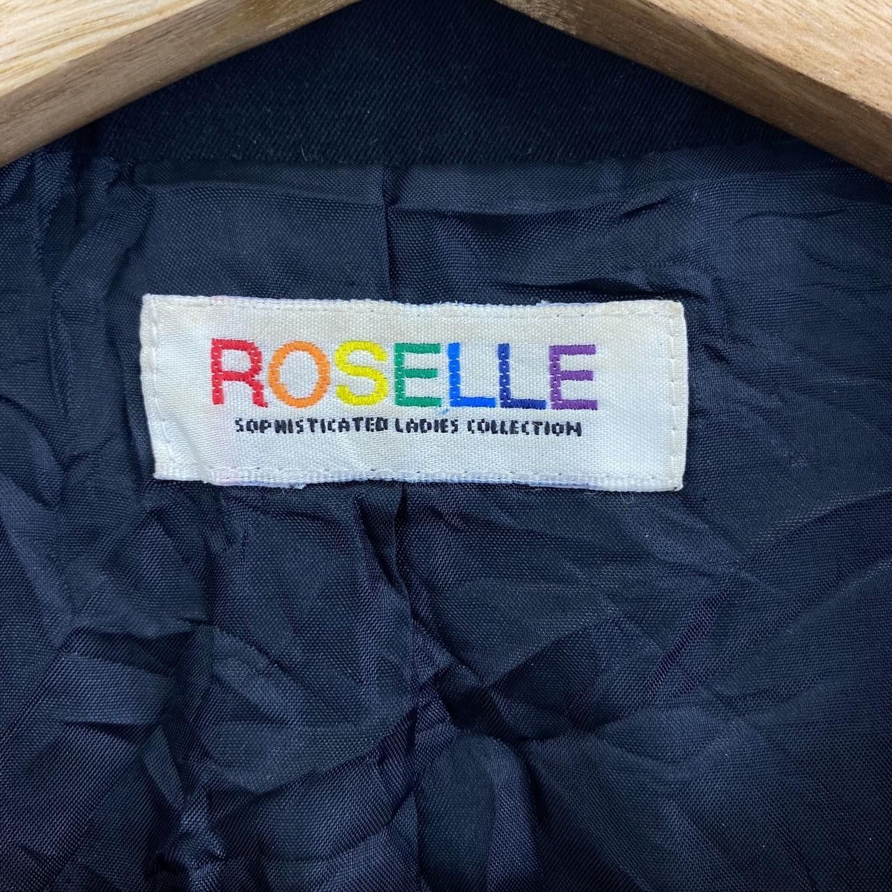 Vintage Vtg 90’ ROSELLE SOPHISTICATED Black Coat Jacket Size L / US 10 / IT 46 - 4 Thumbnail