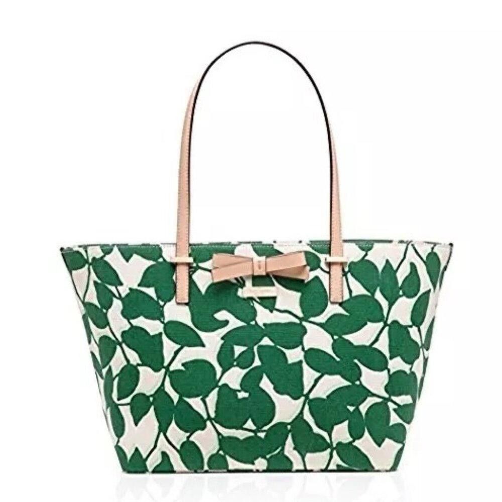 Designer Kate Spade South Poplar Street Francis Leaves Tote - NWOT Size ONE SIZE - 1 Thumbnail