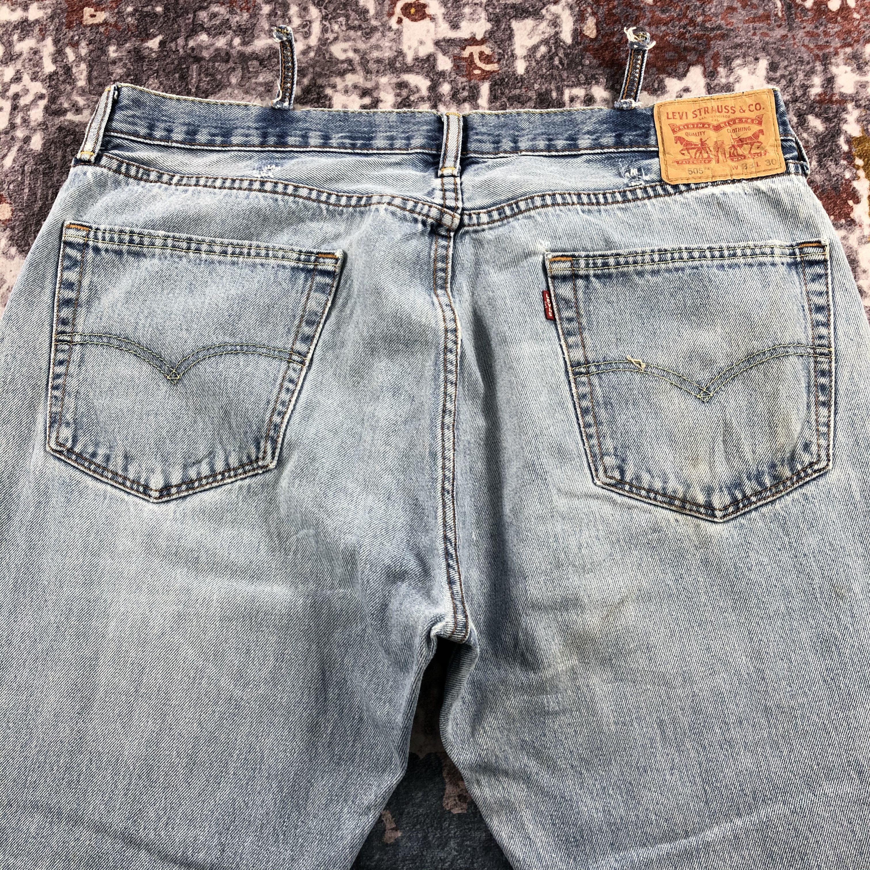 Levi's × Vintage Vintage Blue Wash Levis 505 Jeans-JM2466 Size US 37 - 5 Thumbnail