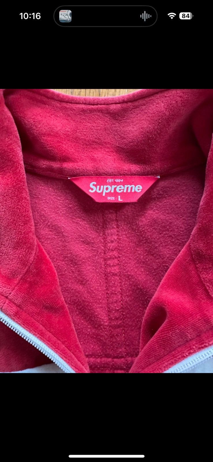 Supreme Supreme Grid Taping Velour Jacket SS20 Size US L / EU 52-54 / 3 - 2 Thumbnail