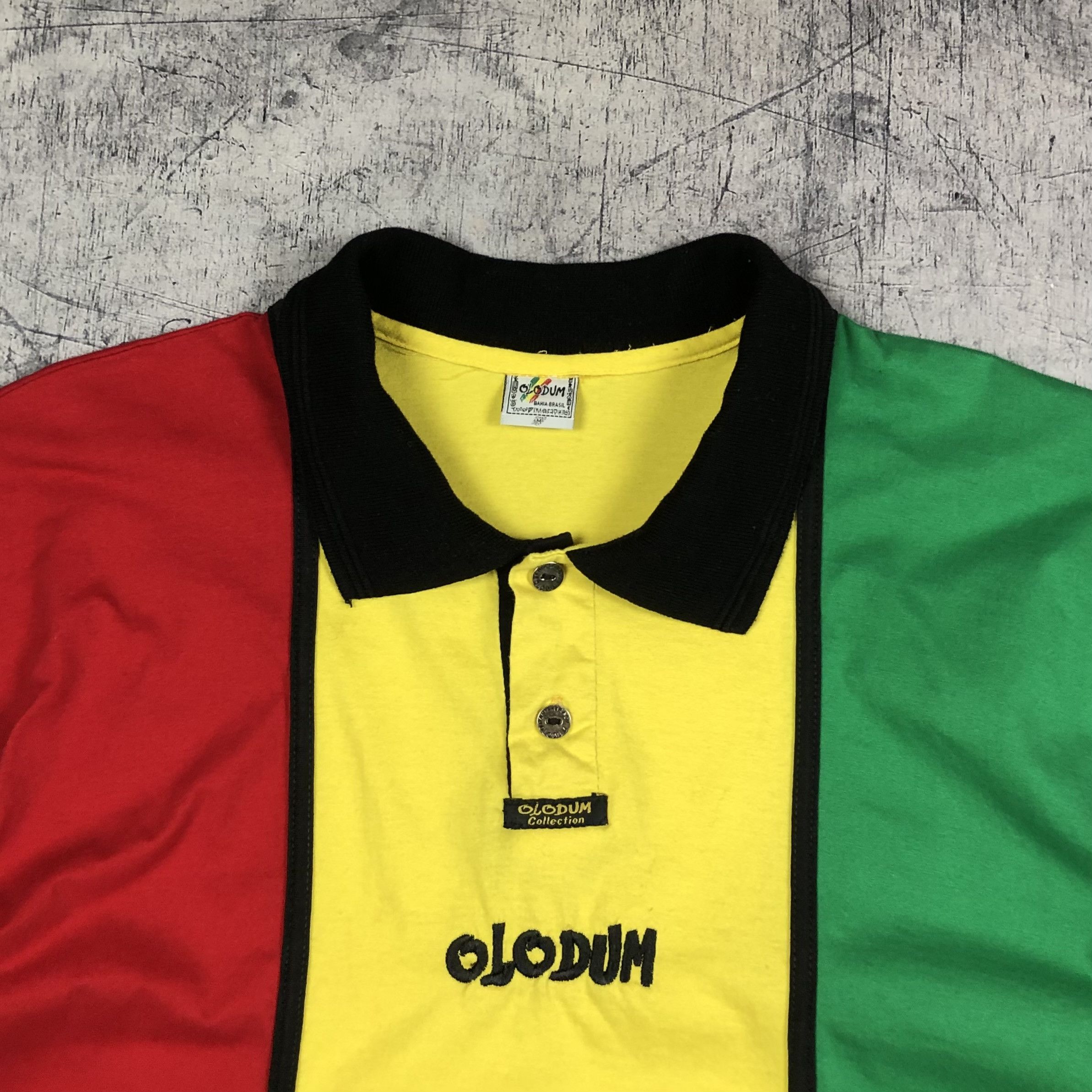 Vintage OLODUM 90s Michael Jackson Polo Tee Size US L / EU 52-54 / 3 - 5 Thumbnail
