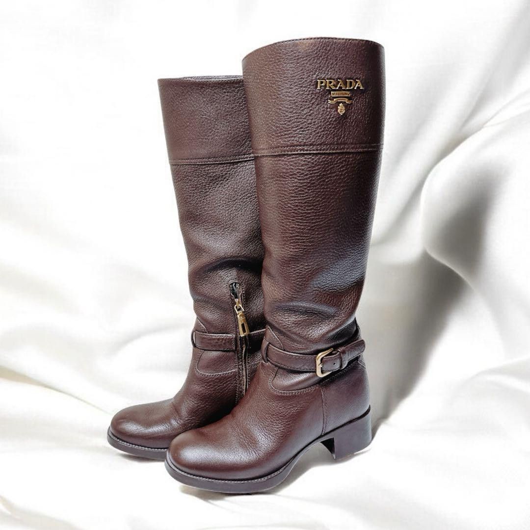 Prada Prada Riding leather boots Size US 6.5 / IT 36.5 - 1 Thumbnail