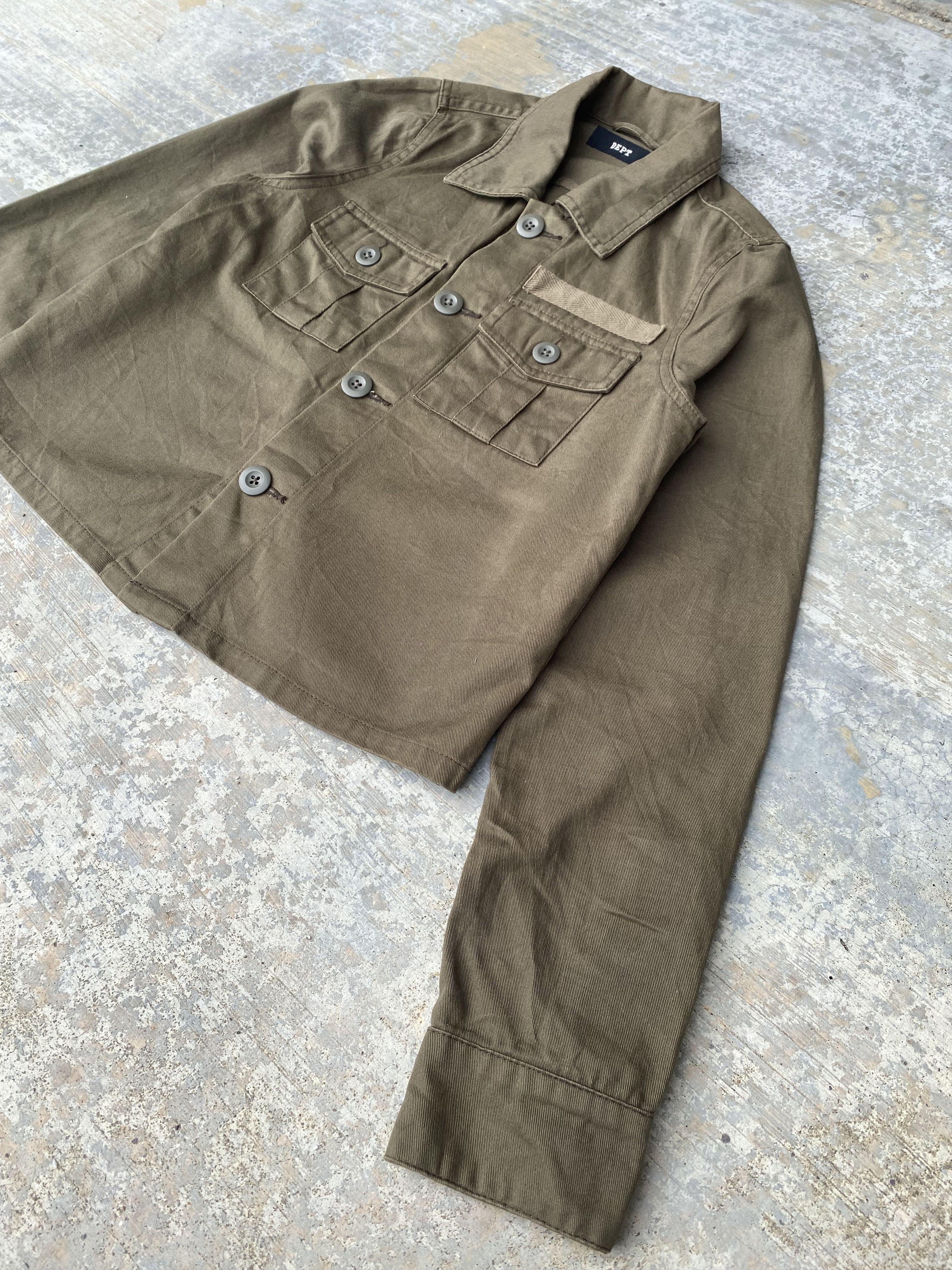 Japanese Brand DEPT olive green miltary jacket Size XS / US 0-2 / IT 36-38 - 4 Thumbnail
