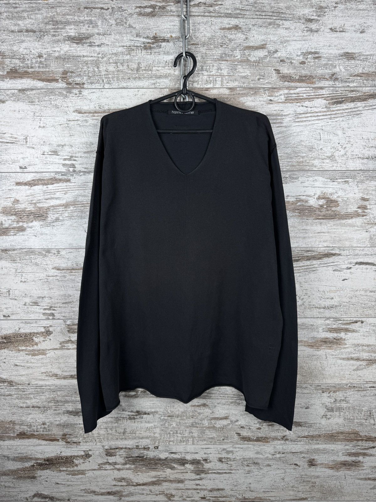 Japanese Brand × hannes roether Mens Vintage hannes roether avant garde longsleeve T-shirt Size US XL / EU 56 / 4 - 2 Thumbnail
