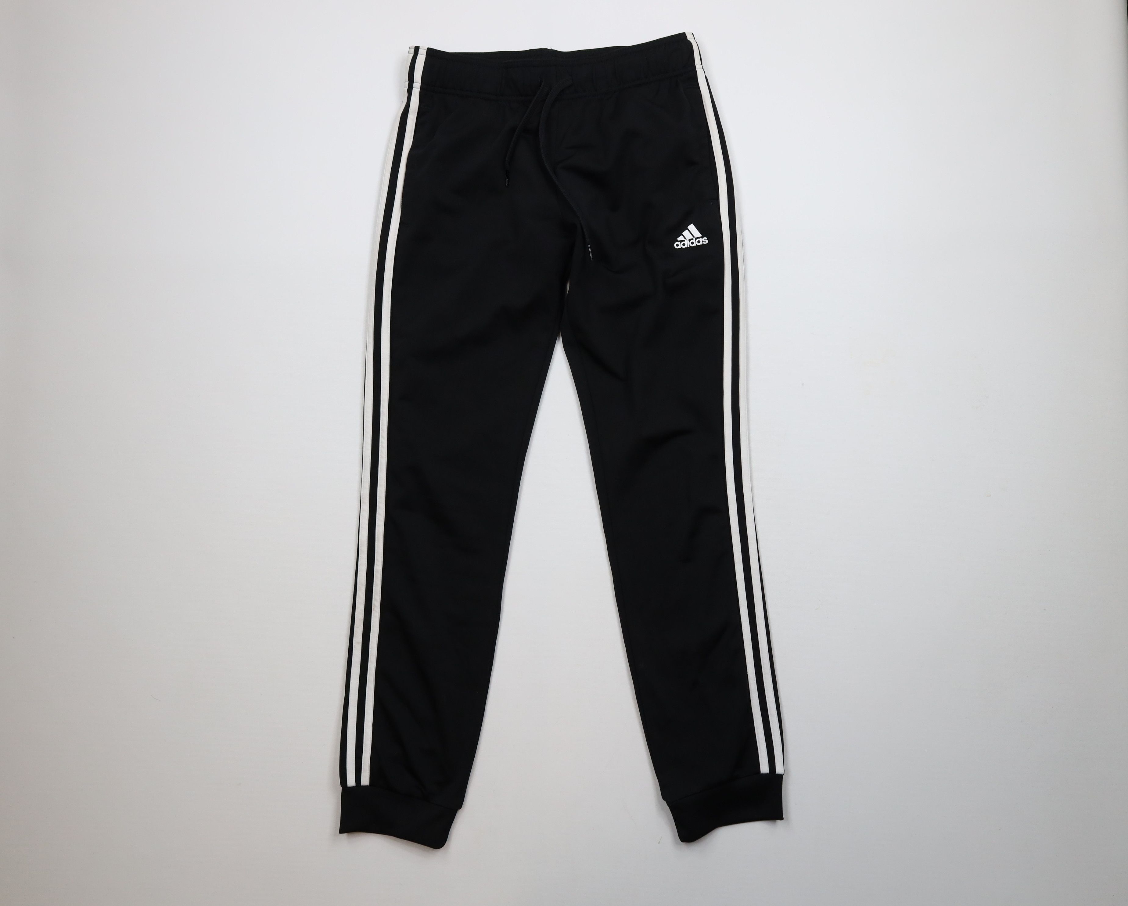 Adidas × Vintage Vintage Y2K Adidas Striped Cuffed Sweatpants Joggers Black Size US 32 / EU 48 - 1 Thumbnail
