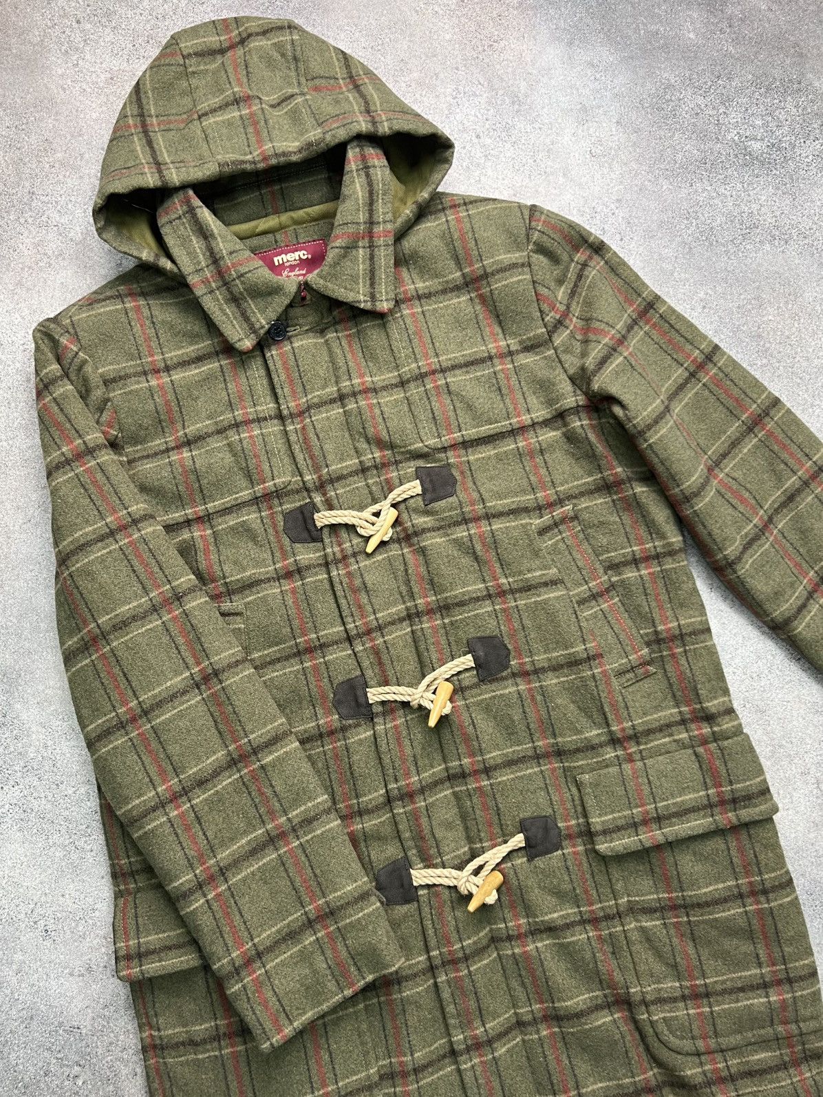Merc Merc London vintage checked British style duffle coat Size US M / EU 48-50 / 2 - 3 Thumbnail