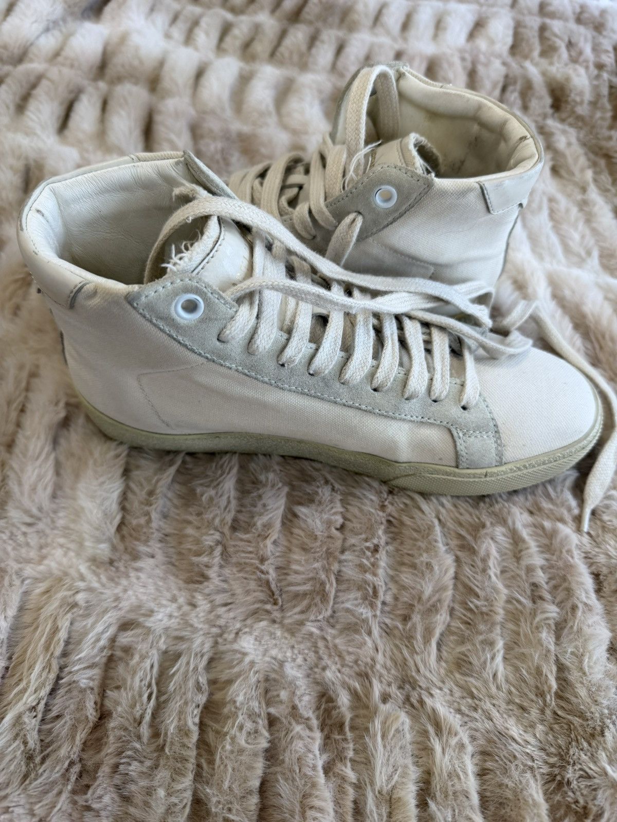 Saint Laurent Paris Saint Laurent Court Classic High-Top Sneakers Size US 6.5 / IT 36.5 - 5 Thumbnail