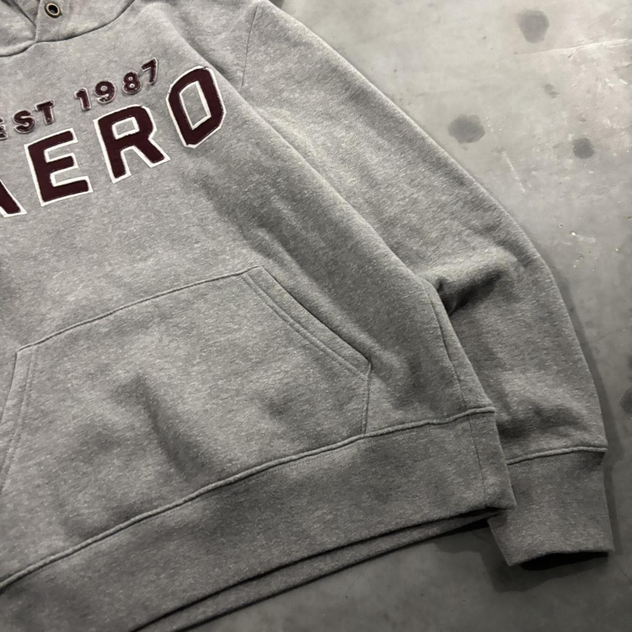 Aeropostale Crazy Vintage Y2K/2000s Grey Aeropostale Spellout Skater Essential Hoodie! Size S Size US S / EU 44-46 / 1 - 4 Thumbnail