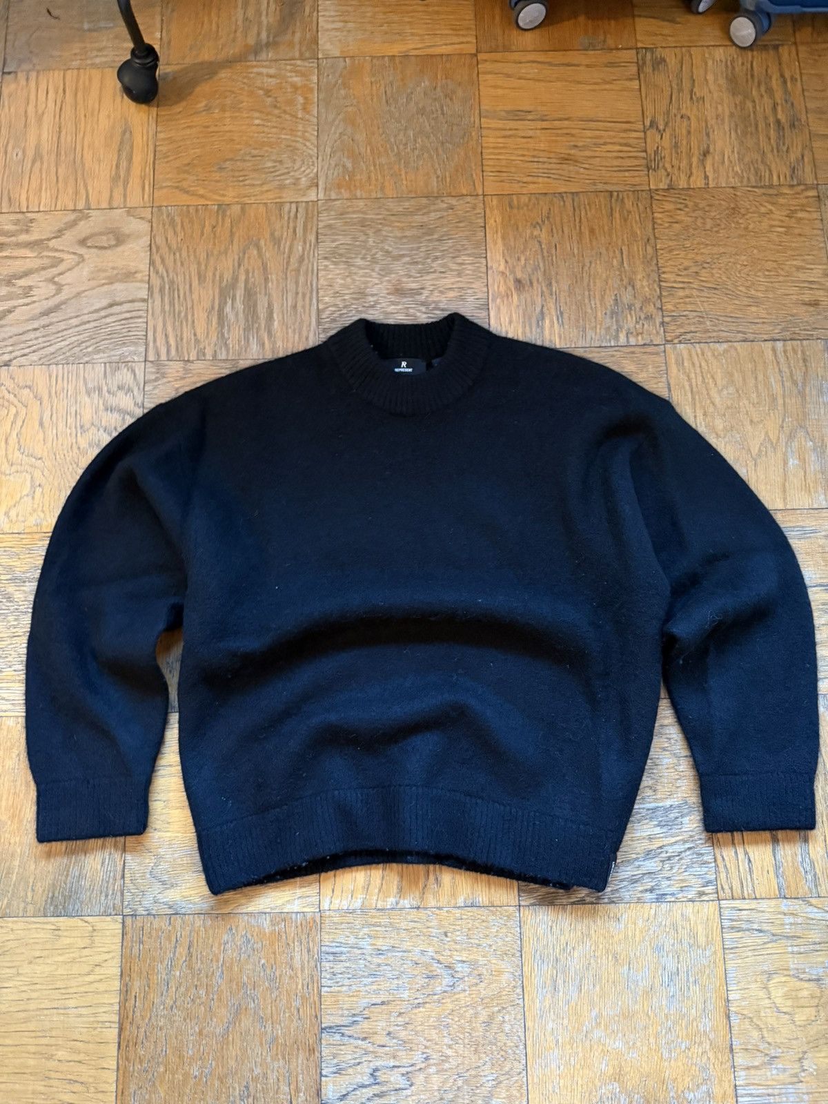 Represent Clo. Represent Alpaca Blend Sweater - Jet Black Size US M / EU 48-50 / 2 - 1 Thumbnail