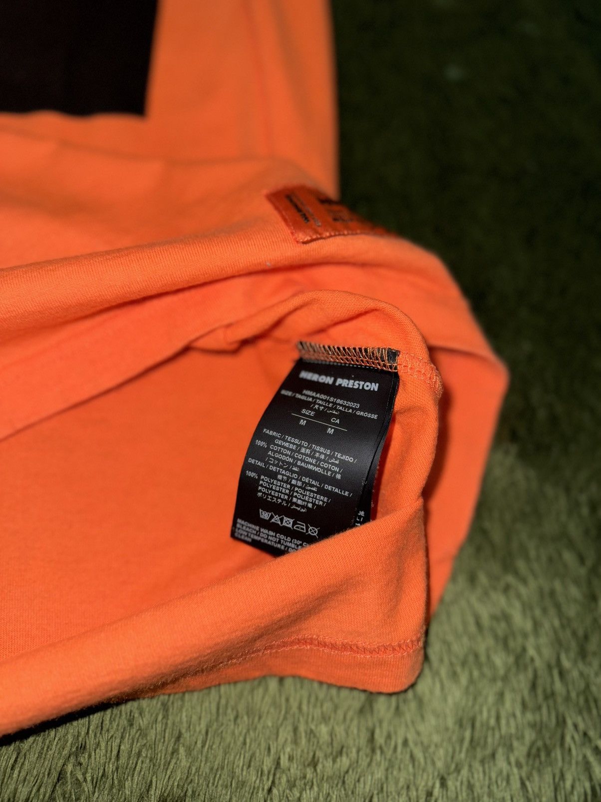 Heron Preston [M] Heron Preston “Martha” Graphic Loose Fit T-Shirt Orange Size US M / EU 48-50 / 2 - 7 Thumbnail