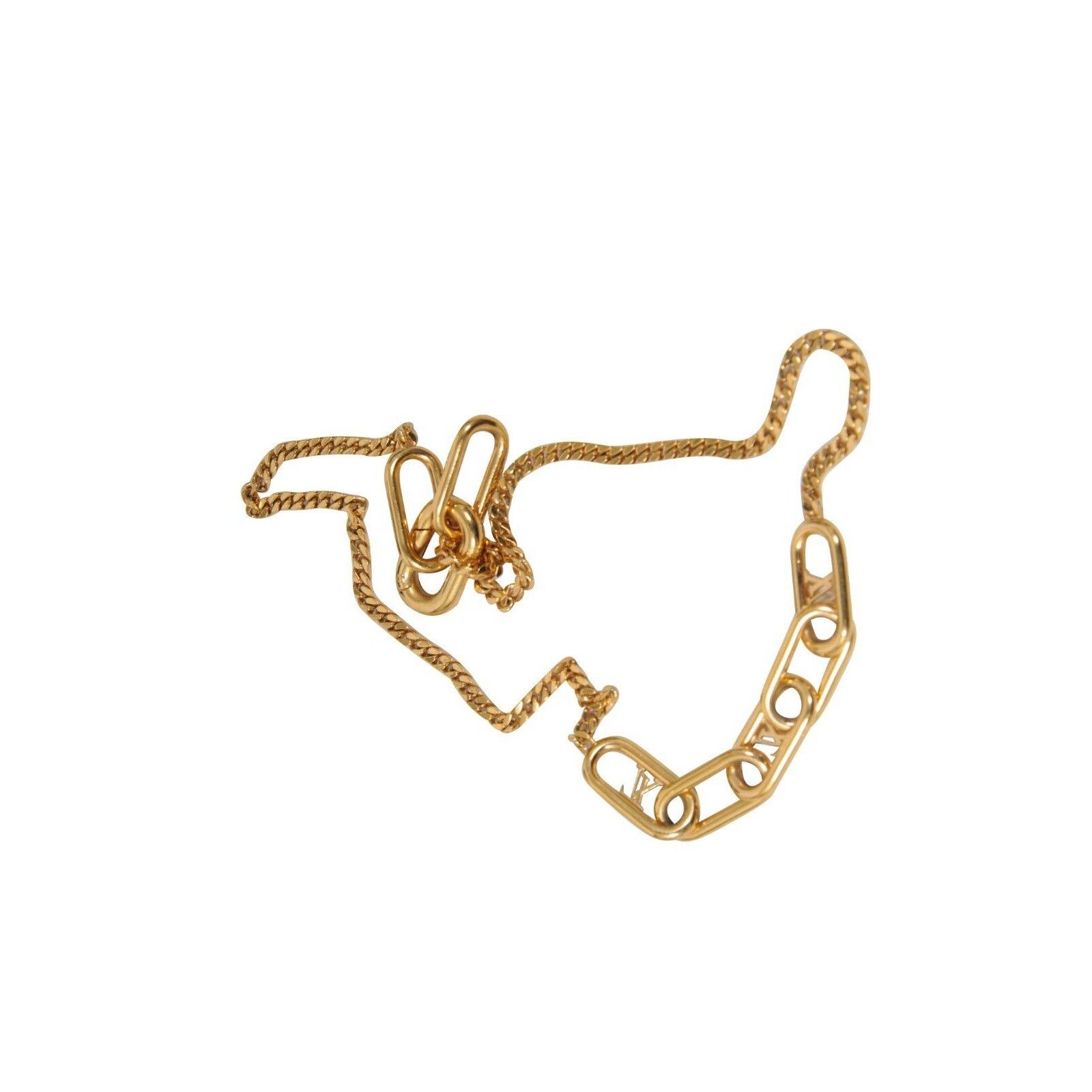 Louis Vuitton My LV Chain Link LV Logo Necklace Gold 22 Inch Size ONE SIZE - 10 Thumbnail