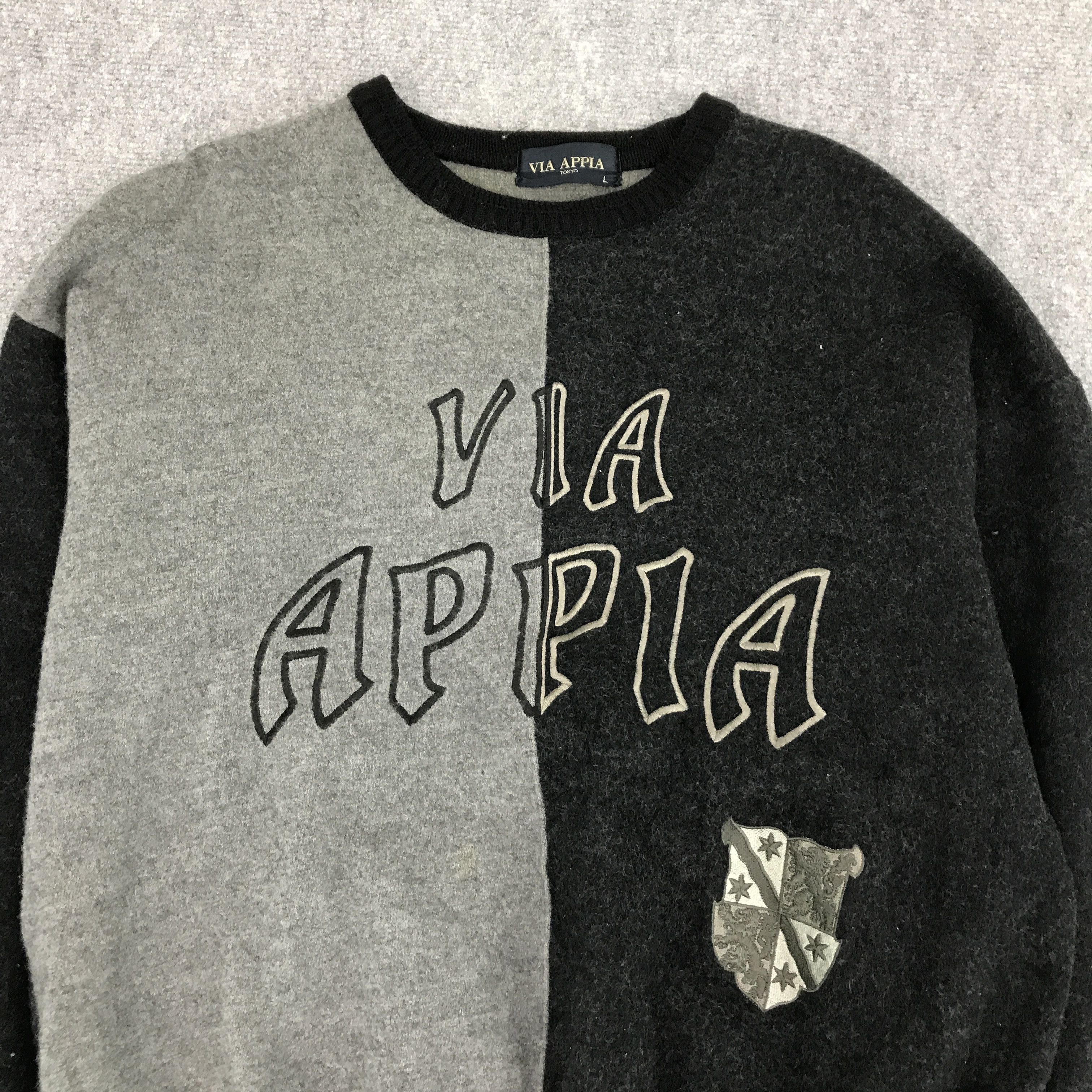 Japanese Brand VIA APPIA TOKYO WOOL SWEATSHIRTS Size US L / EU 52-54 / 3 - 2 Thumbnail