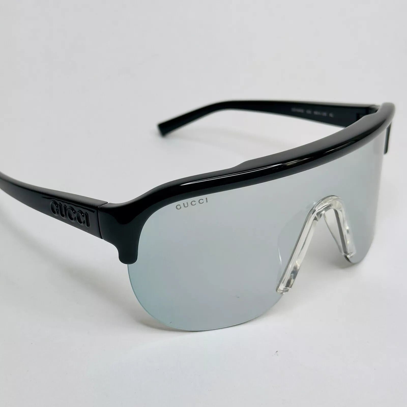 Gucci GUCCI 1645 Black Silver Mirrored Mask Gg1645S Sunglasses 003 Size ONE SIZE - 2 Thumbnail