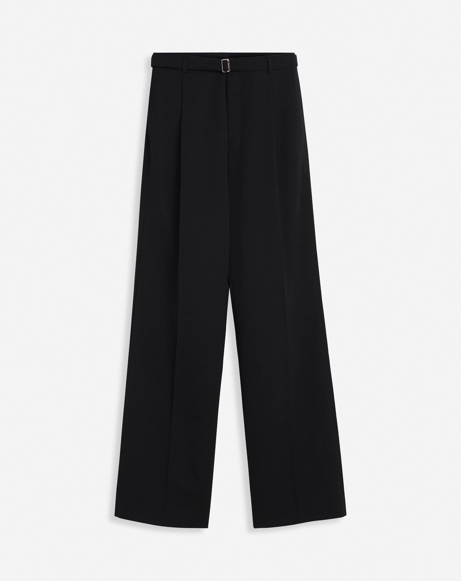 Lanvin o1mle0825 Unisex Wide-Leg Pants in Black Size US 30 / EU 46 - 1 Thumbnail
