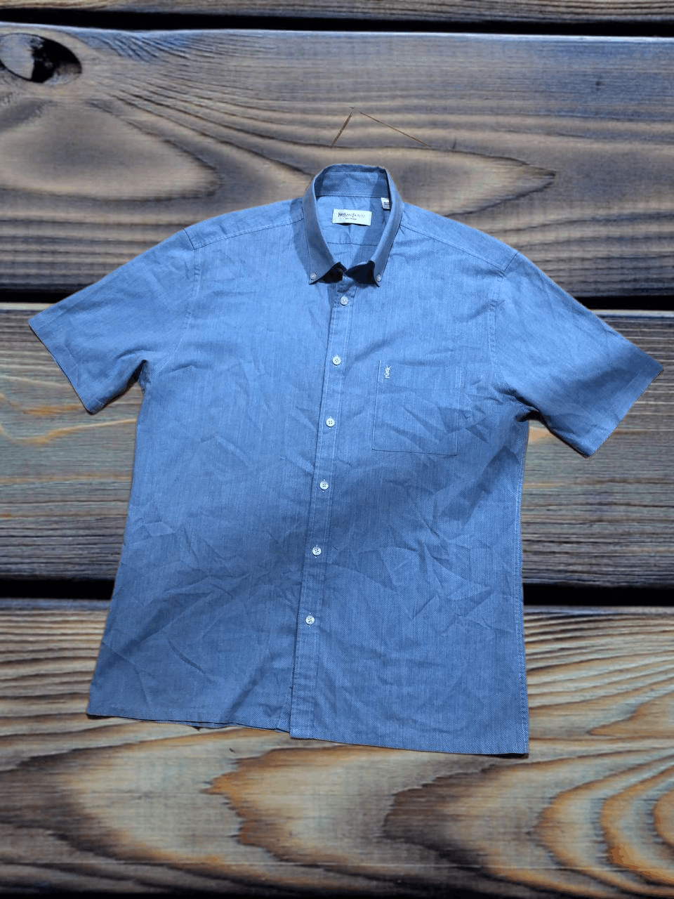 Yves Saint Laurent Vintage Yves Saint Laurent Button Down Dress Shirt Size US L / EU 52-54 / 3 - 1 Thumbnail