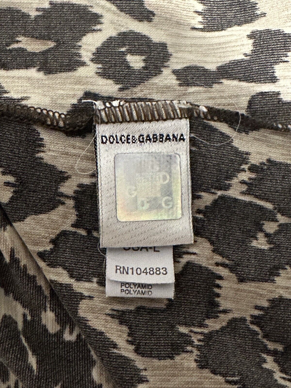 Dolce & Gabbana Dolce&Gabbana Leopard Womens Top T-shirt Size L Size L / US 10 / IT 46 - 9 Thumbnail