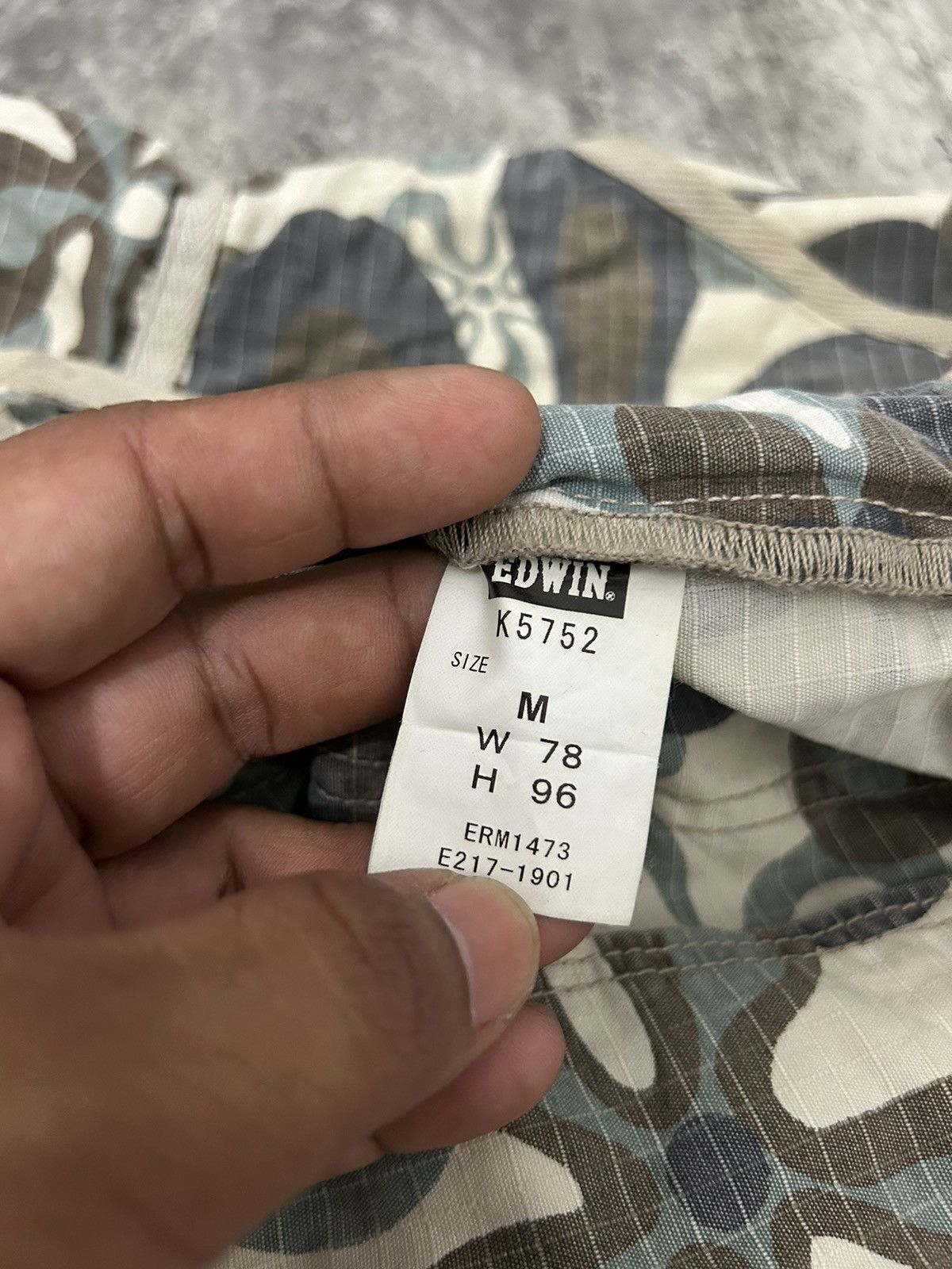 Edwin × Hysteric Glamour × Japanese Brand Edwin 505 Flower Multipocket Cargo Pants Size US 32 / EU 48 - 13 Thumbnail