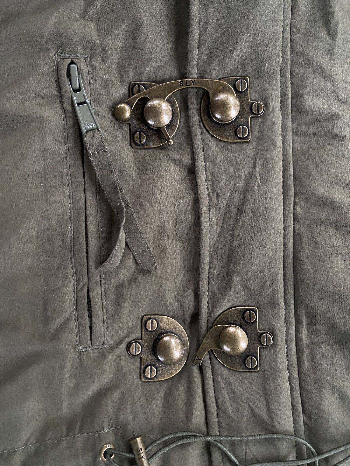 If Six Was Nine × Le Grande Bleu (L.G.B.) SLY MILITARY WINTERCOAT PARKA WITH FUR HOODIE Size US S / EU 44-46 / 1 - 5 Thumbnail