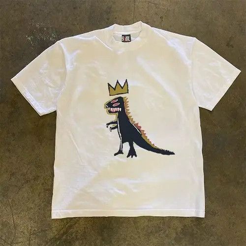 VIBE Street washed retro crown dinosaur print t-shirt Size US M / EU 48-50 / 2 - 1 Thumbnail
