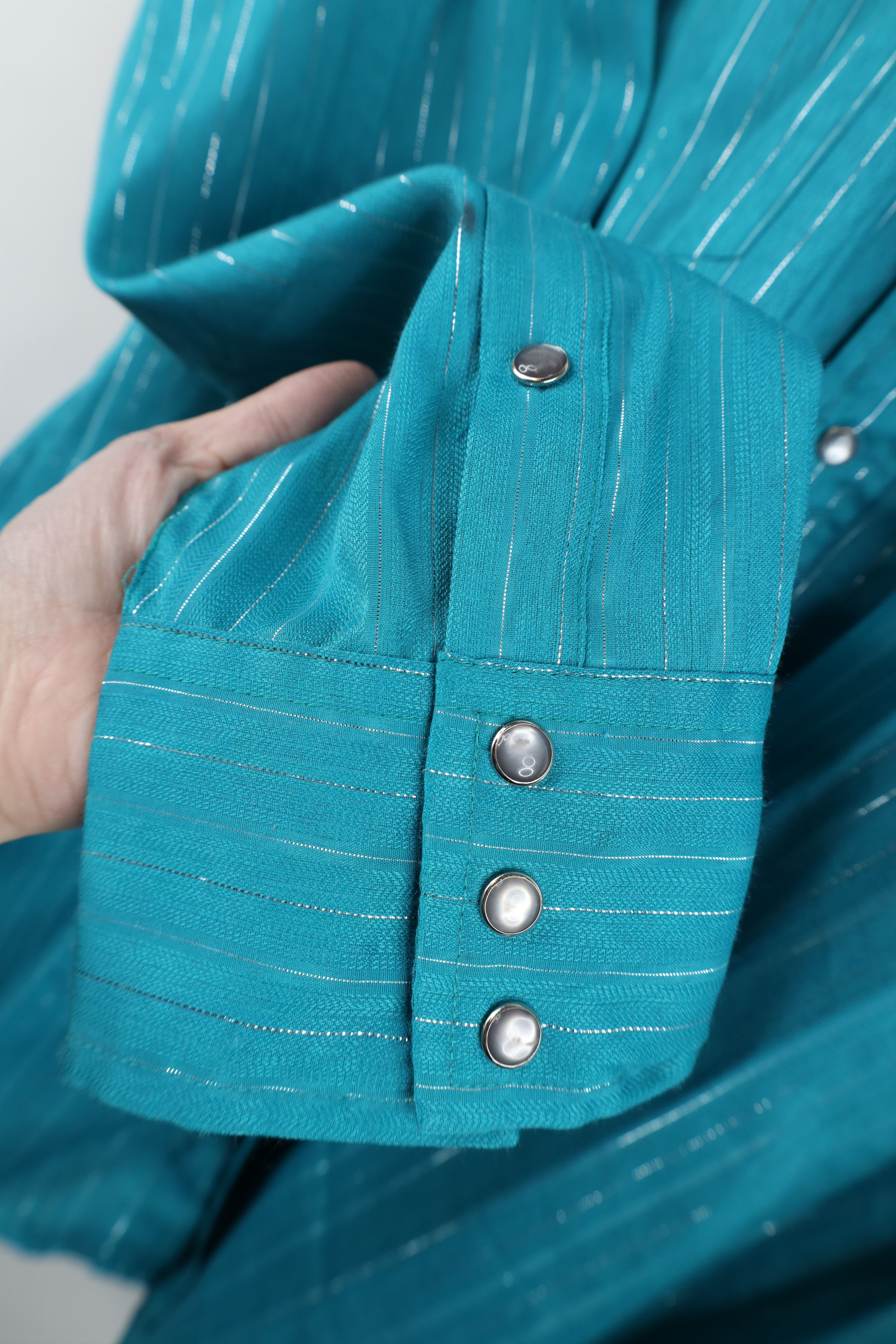 Vintage Vintage 90s Rockabilly Striped Cowboy Western Button Shirt Size US M / EU 48-50 / 2 - 4 Thumbnail