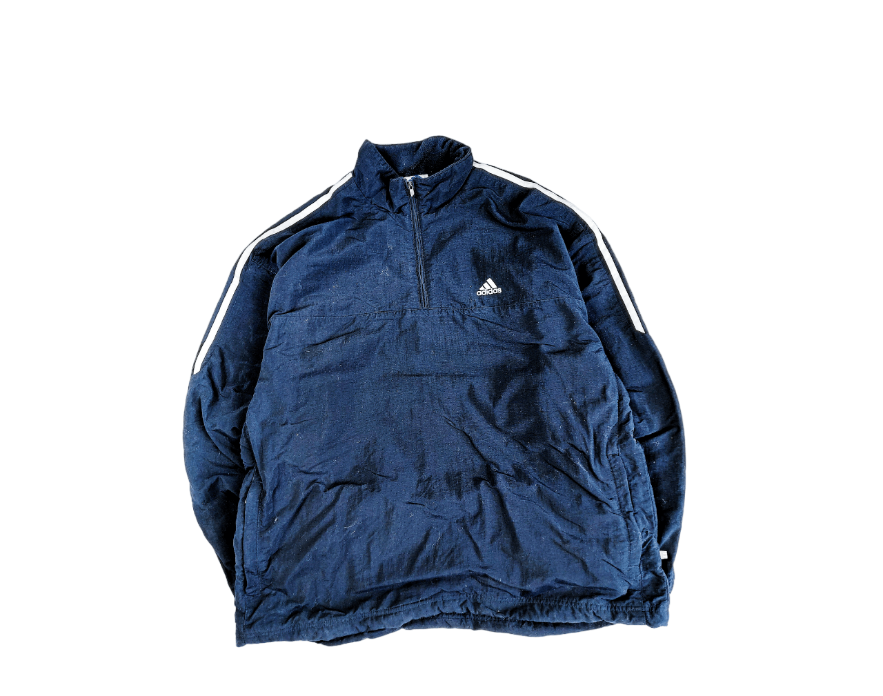 Adidas × Vintage Vintage Adidas Nylon Anorak Fleece Size US XL / EU 56 / 4 - 1 Thumbnail