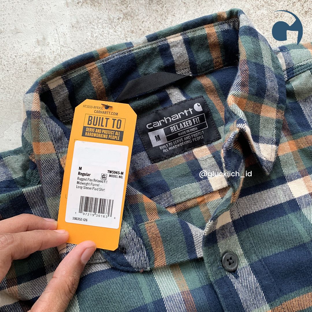 Carhartt Carhartt, Rugged Flex Relaxed Midweight Flannel Plaid Shirt Size US M / EU 48-50 / 2 - 4 Thumbnail